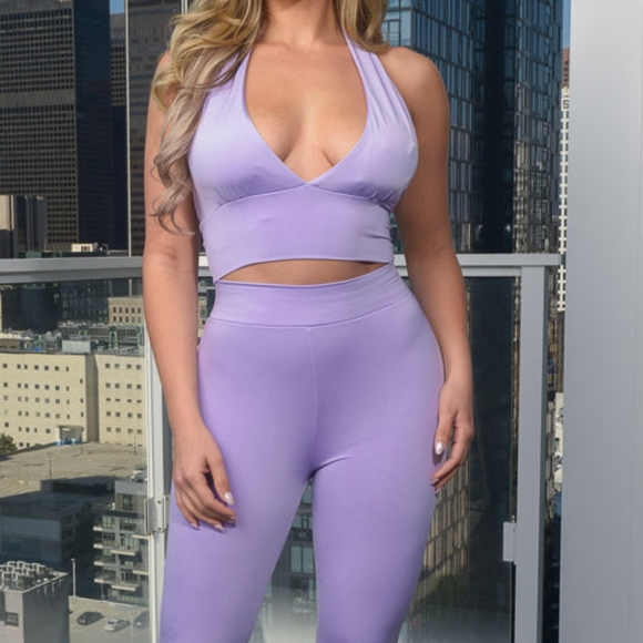 Olivia Halter & Legging Set - Purple - Picture 8 of 8
